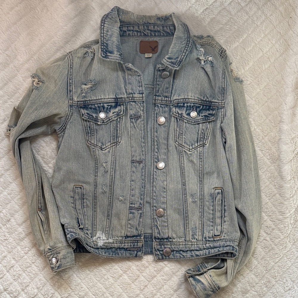 American Eagle Outfitters Light Blue Jean Jacket